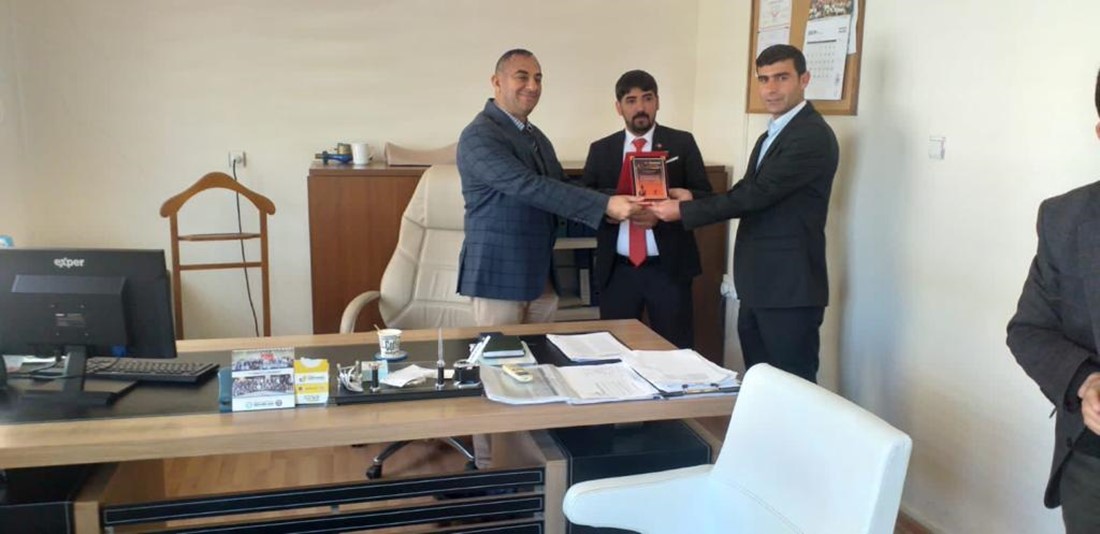 Aziz Akkuş `tan Müdür Şehmus Aslan `a Ziyaret