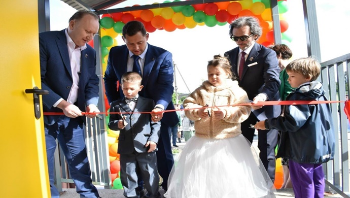 Lipetsk bölgesindeki Borisovka köyünde, Birleşik Rusya Halk Programı kapsamında bir anaokulu yenilendi